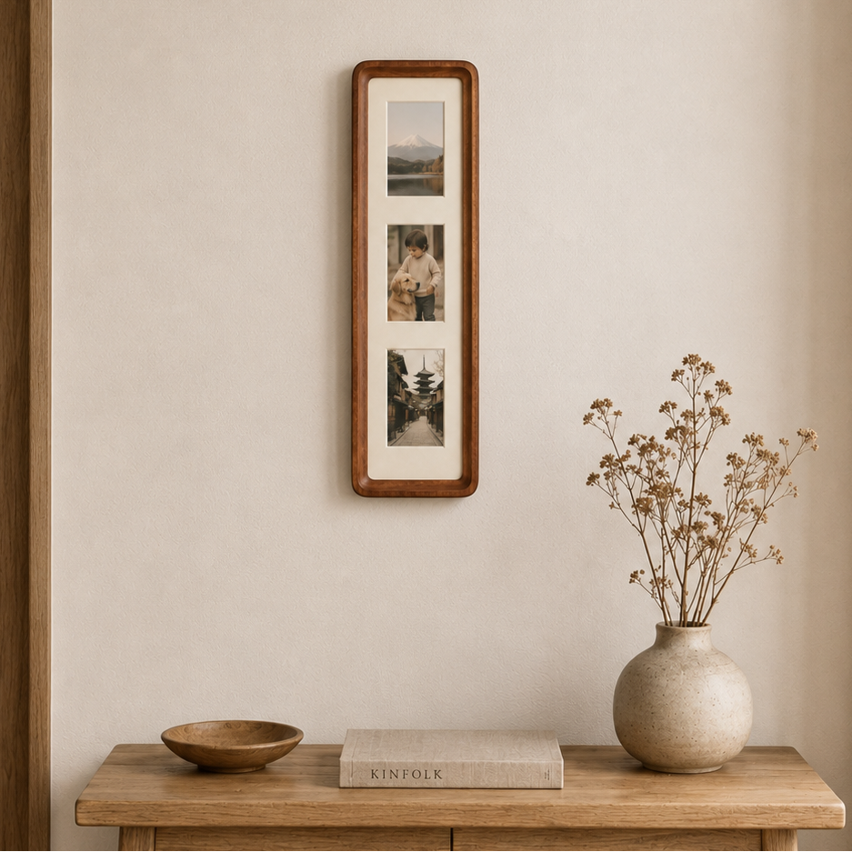 Marloo Solid Wood Multi-Photo Frame | Japandi Style Instax & Print Display