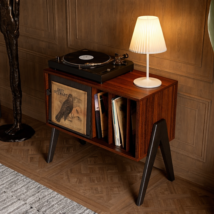 Pleated Rechargeable Table Lamp – Pleated Acrylic Shade with Metal Base