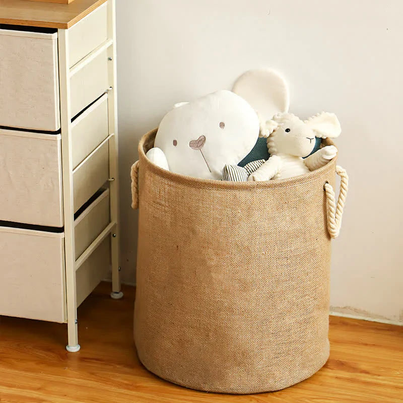 Milo | Collapsible Laundry Basket – Waterproof Lining, Cotton-Linen Blend 0