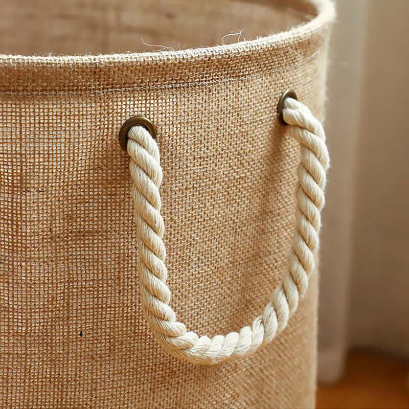 Milo | Collapsible Laundry Basket – Waterproof Lining, Cotton-Linen Blend 3