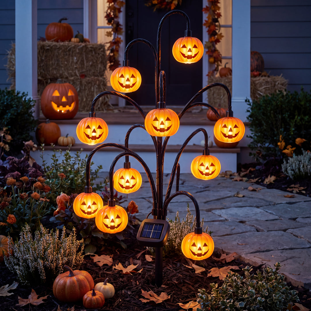 Morda | Solar LED Halloween Willow Tree Light for Yard and Garden Decor