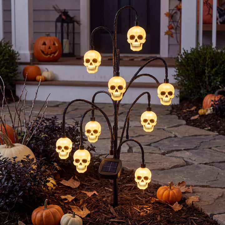 Morda | Solar LED Halloween Willow Tree Light for Yard and Garden Decor