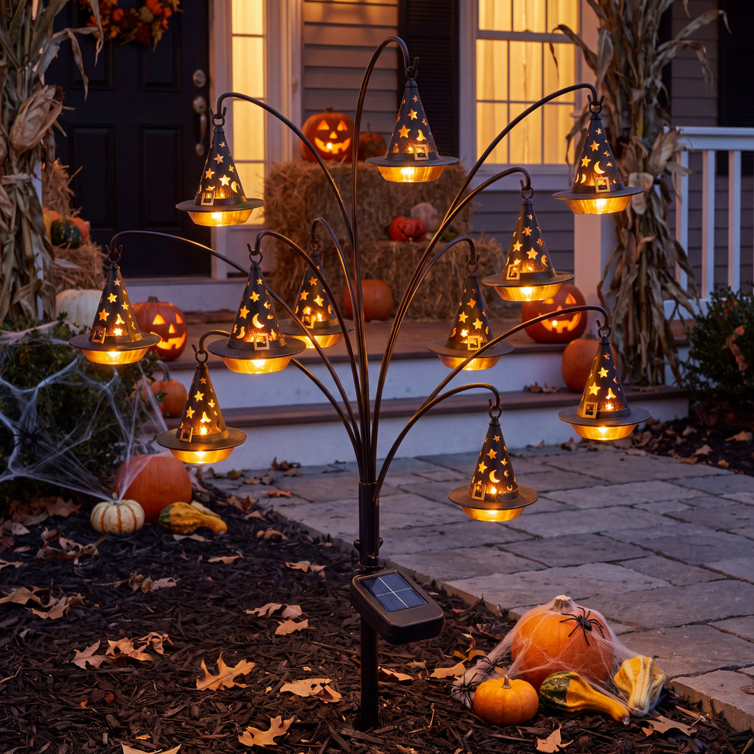 Morda | Solar LED Halloween Willow Tree Light for Yard and Garden Decor