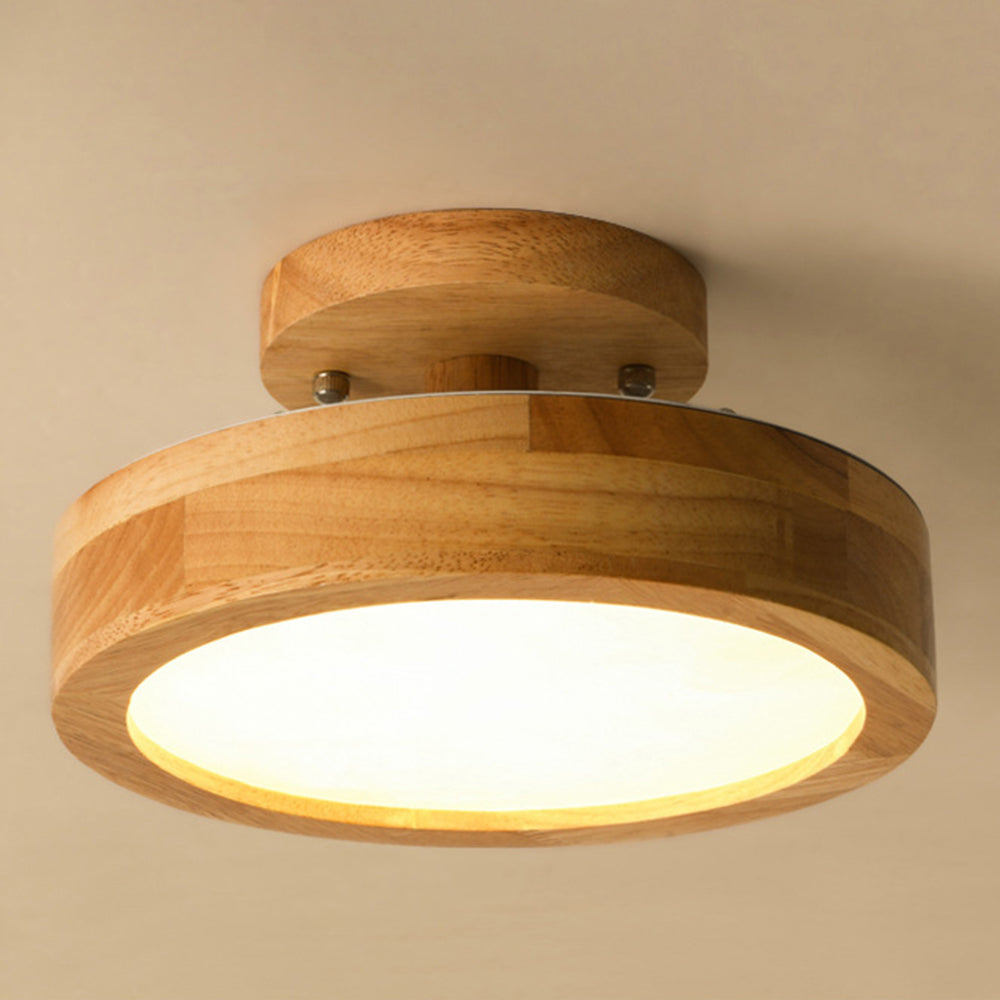 Naturalis | Elegant Modern Wooden Flush Mount Ceiling Light Fixture 5