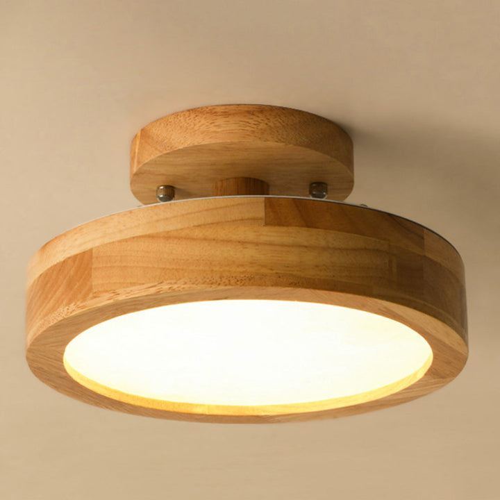 Naturalis | Elegant Modern Wooden Flush Mount Ceiling Light Fixture 5