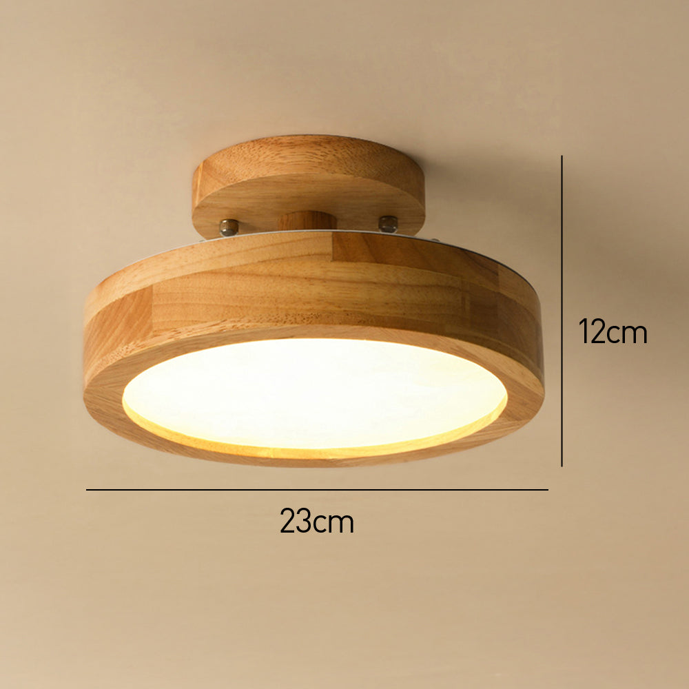 Naturalis | Elegant Modern Wooden Flush Mount Ceiling Light Fixture 6