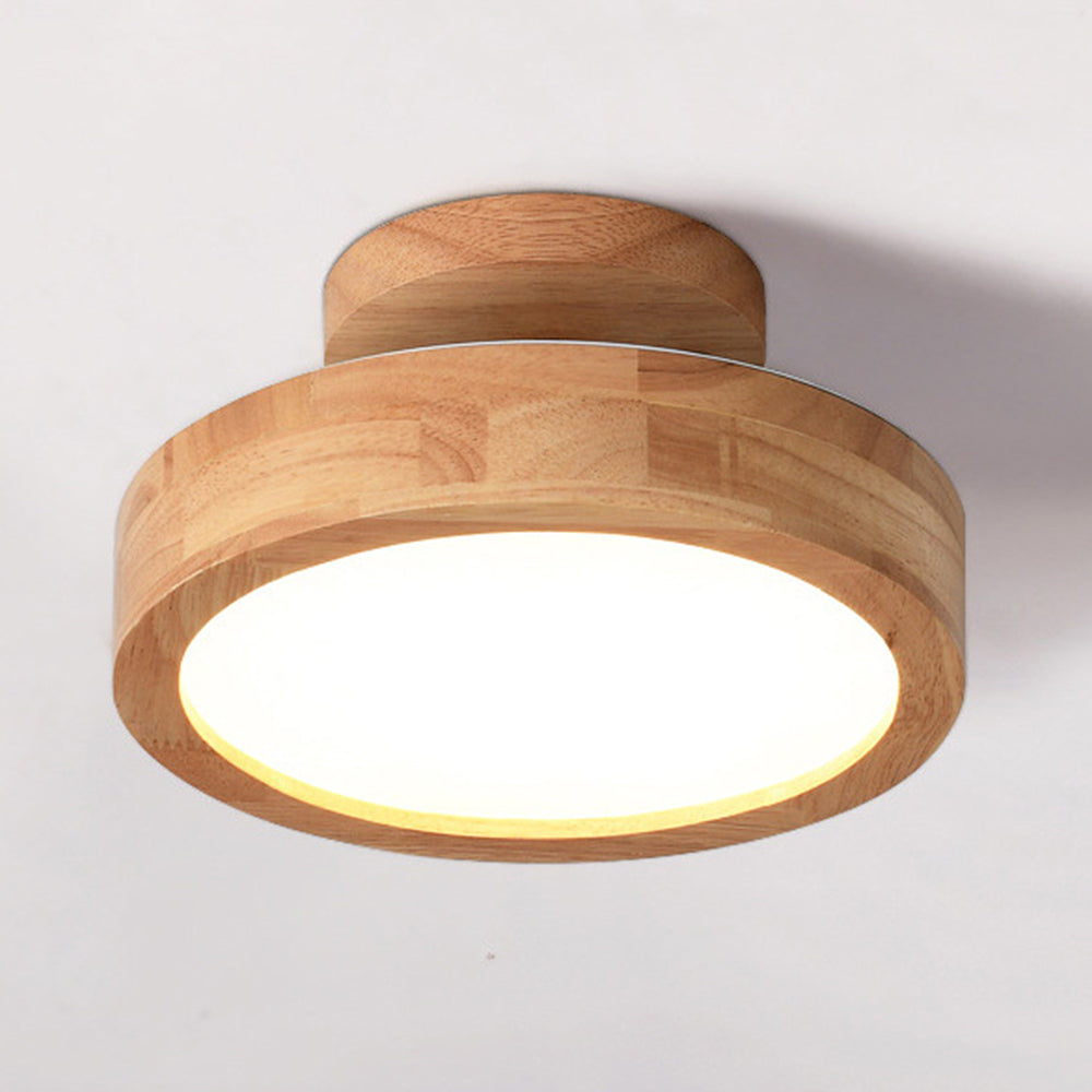 Naturalis | Elegant Modern Wooden Flush Mount Ceiling Light Fixture 7