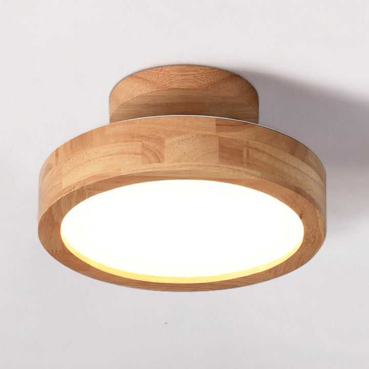 Naturalis | Elegant Modern Wooden Flush Mount Ceiling Light Fixture 7
