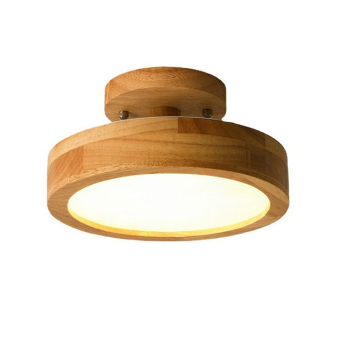 Naturalis | Elegant Modern Wooden Flush Mount Ceiling Light Fixture 8