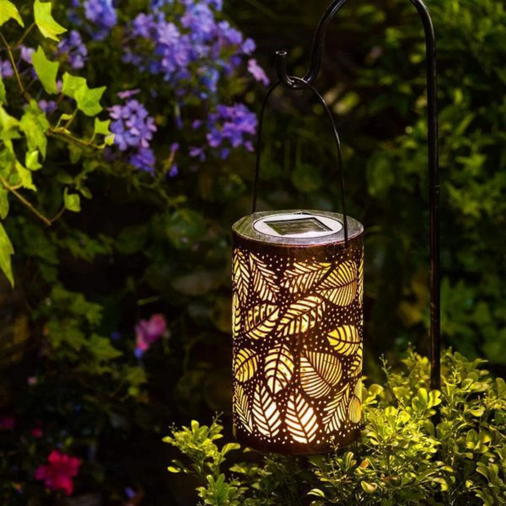 Niora | Solar Garden Lights – Weatherproof Design, Leaf Motif 1