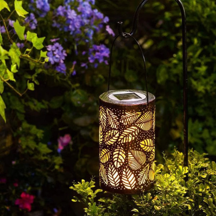 Niora | Solar Garden Lights – Weatherproof Design, Leaf Motif 1