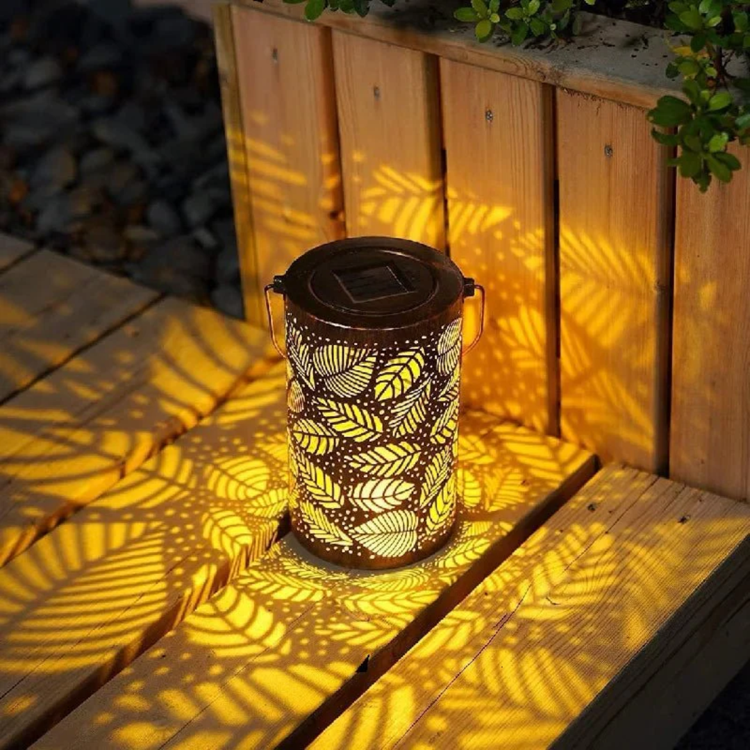 Niora | Solar Garden Lights – Weatherproof Design, Leaf Motif 2