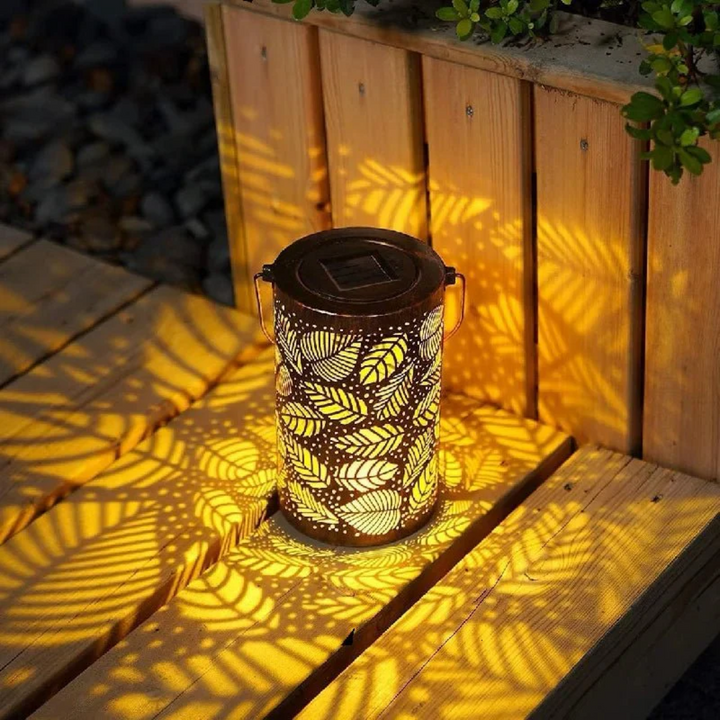 Niora | Solar Garden Lights – Weatherproof Design, Leaf Motif 2