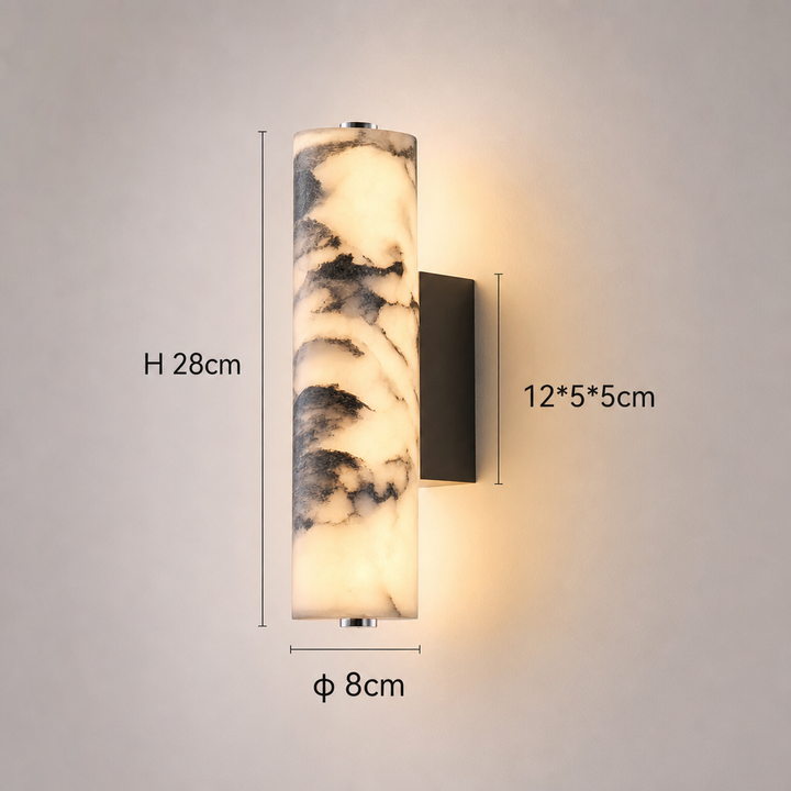 Norstone | Art Deco Black Marble Wall Sconce