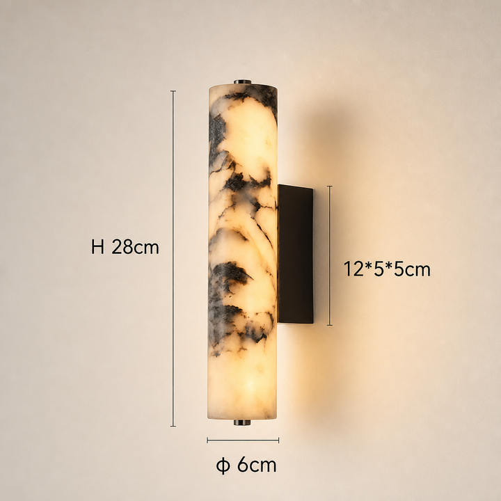 Norstone | Art Deco Black Marble Wall Sconce