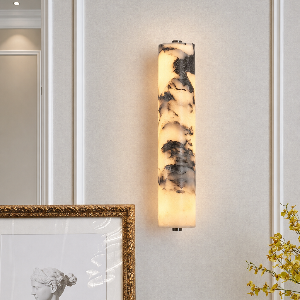 Norstone | Art Deco Black Marble Wall Sconce