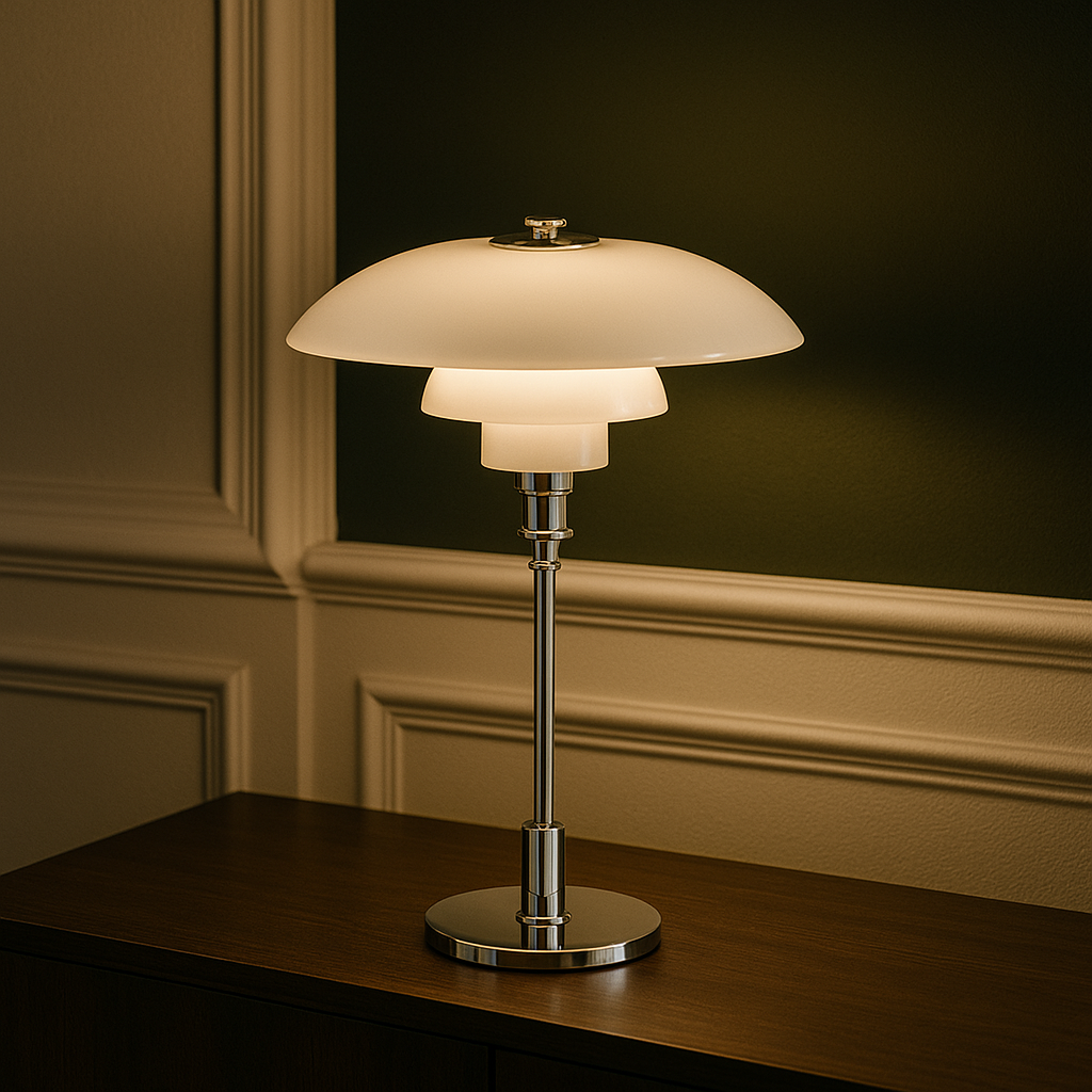 Noxen | Table Lamp – Dimmable LED, Iron and Glass 1