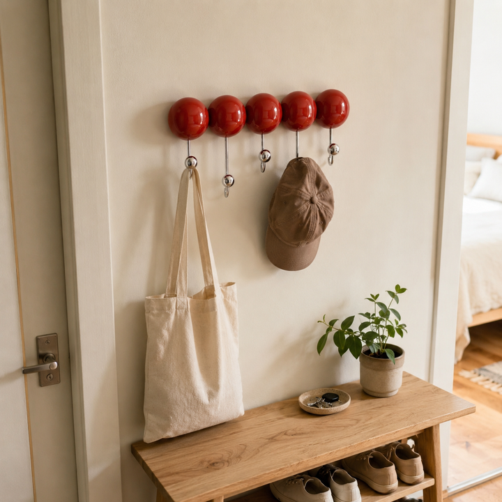 Pico | Playful Modern Suction Wall Hook Rack with Round ABS Knob Design
