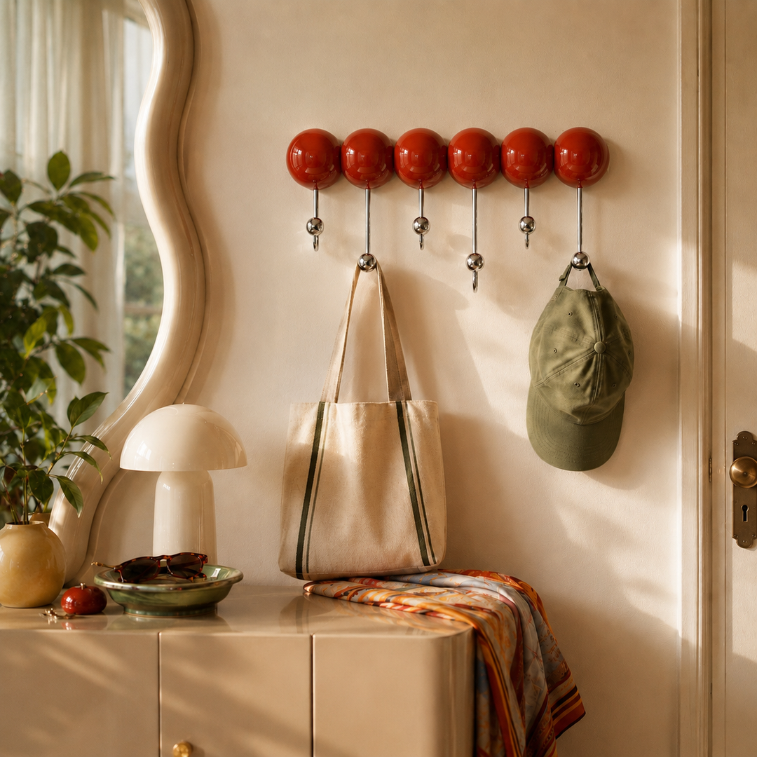 Pico | Playful Modern Suction Wall Hook Rack with Round ABS Knob Design
