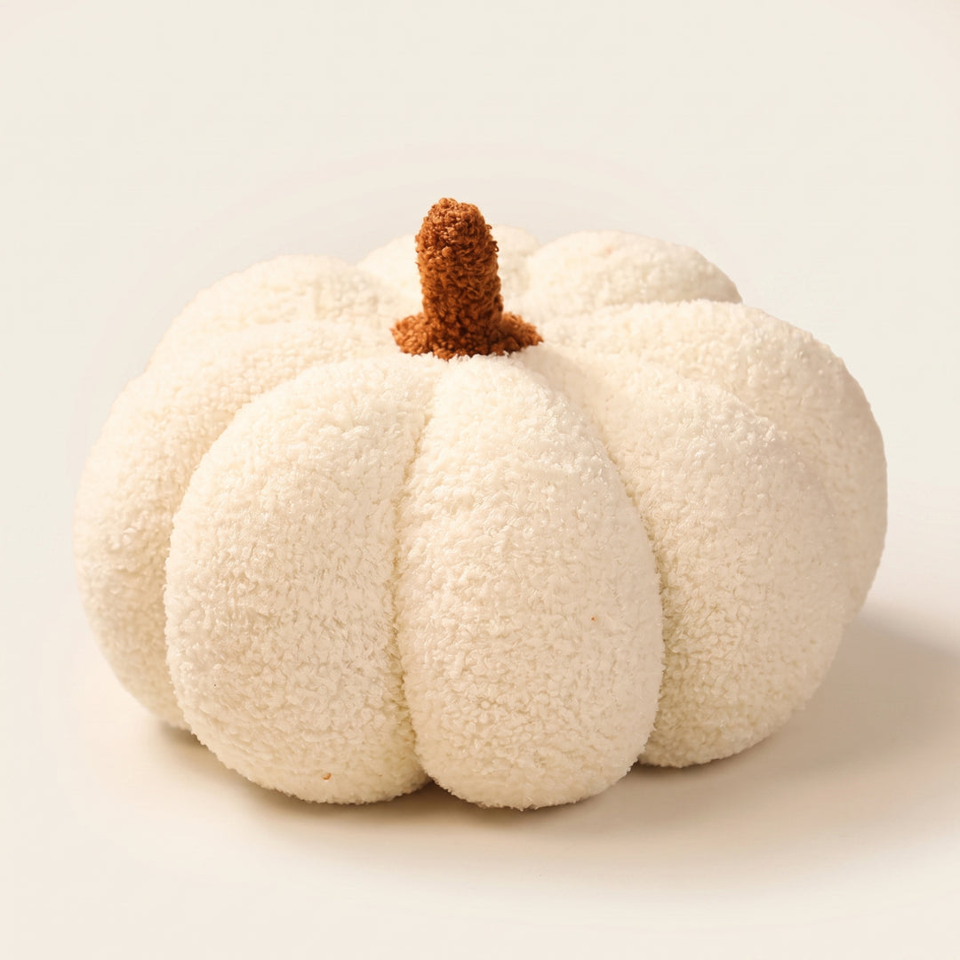 Pomi | Soft Pumpkin Shaped Cushion with Boucle Texture for Fall Home Decor