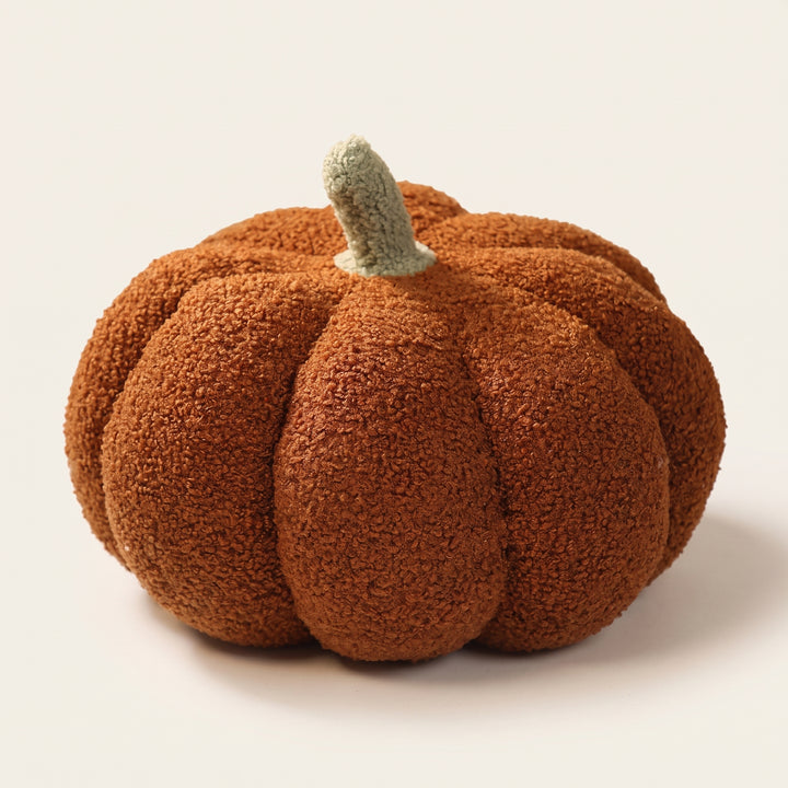 Pomi | Soft Pumpkin Shaped Cushion with Boucle Texture for Fall Home Decor