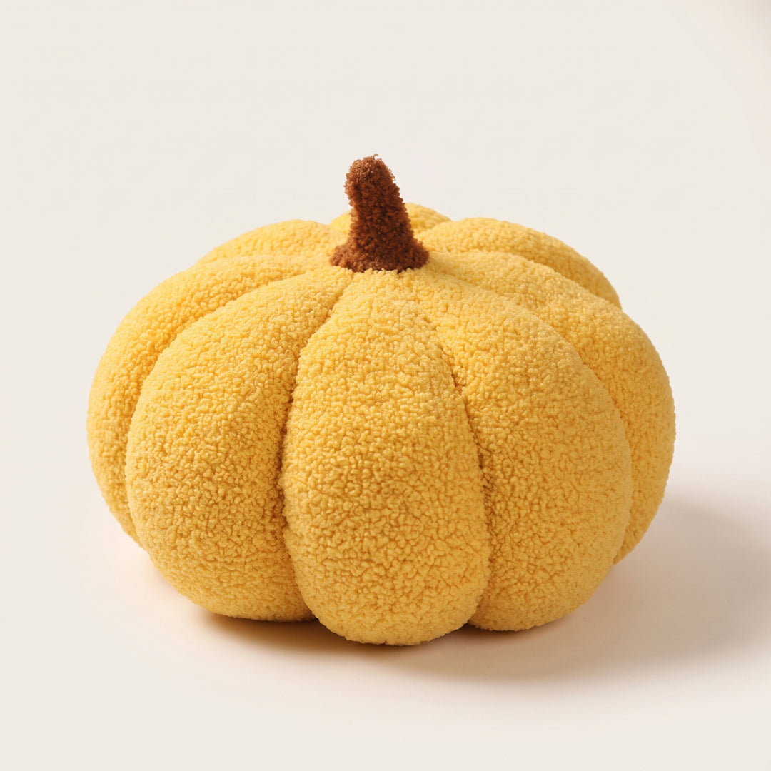 Pomi | Soft Pumpkin Shaped Cushion with Boucle Texture for Fall Home Decor