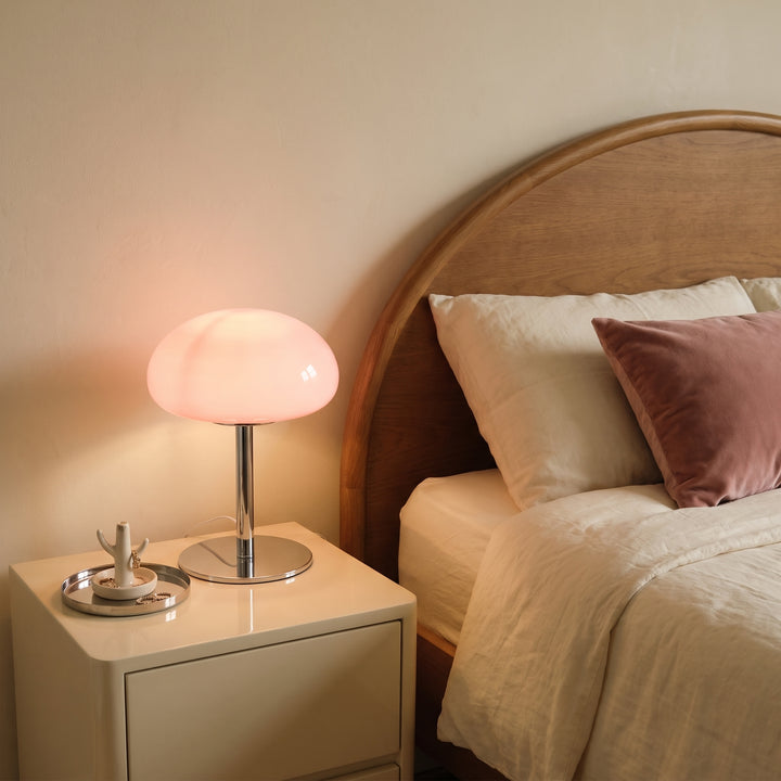 Nori | Modern Dome Glass Table Lamp with Dimmable Three-Temperature Lighting