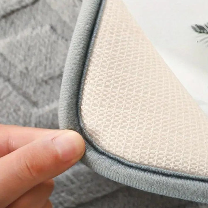 Raya | Bath Mat – Ultra-Soft Microfiber, Diamond Jacquard Design 4