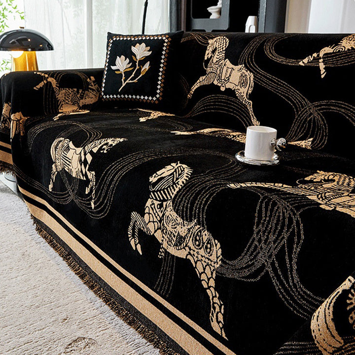 Raya | Sofa Cover – Heritage Pattern, Durable Fabric 5