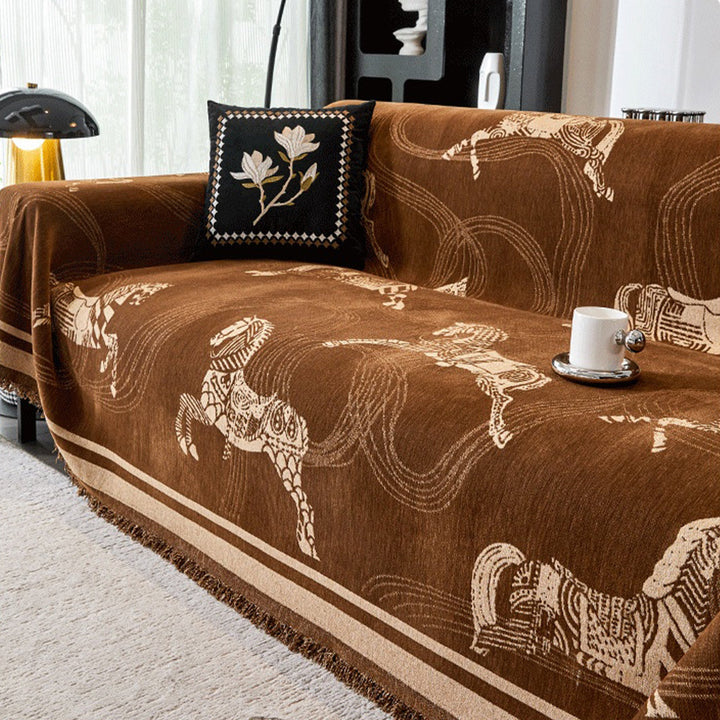 Raya | Sofa Cover – Heritage Pattern, Durable Fabric 8