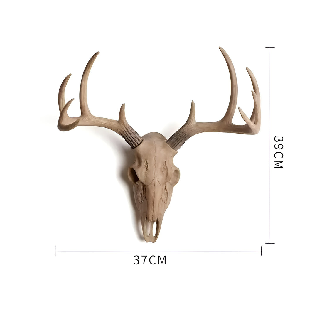 Ridgehorn | Faux Deer Skull Wall Hanging – Rustic Antler Wall Art for Lodge & Living Room 3
