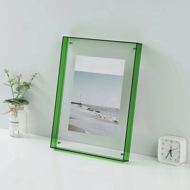 Prism | Double-Sided Acrylic Floating Photo Frame – Colored Picture Frame
