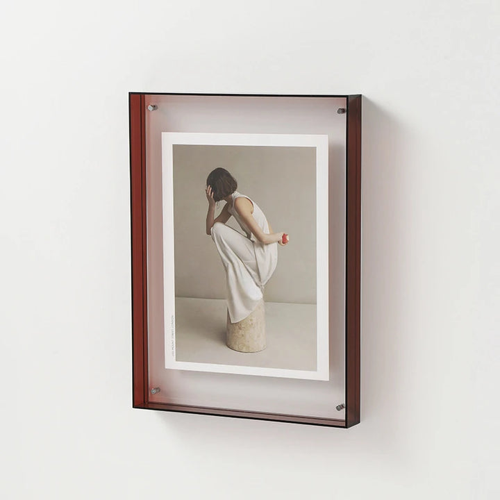 Prism | Double-Sided Acrylic Floating Photo Frame – Colored Picture Frame