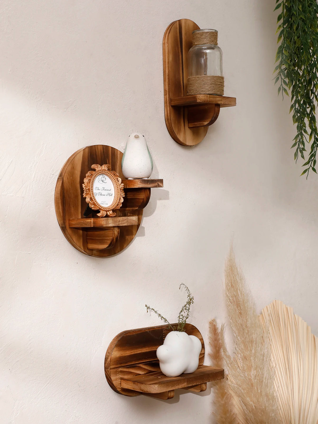 Nest & Harbor Solid Wood Floating Display Shelf