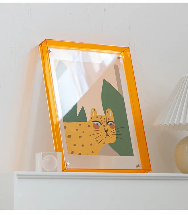 Prism | Double-Sided Acrylic Floating Photo Frame – Colored Picture Frame