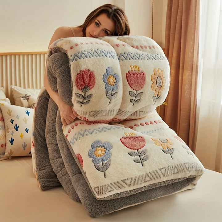 Willow Knit Bed Blanket – Plush Bed & Lounge Layer