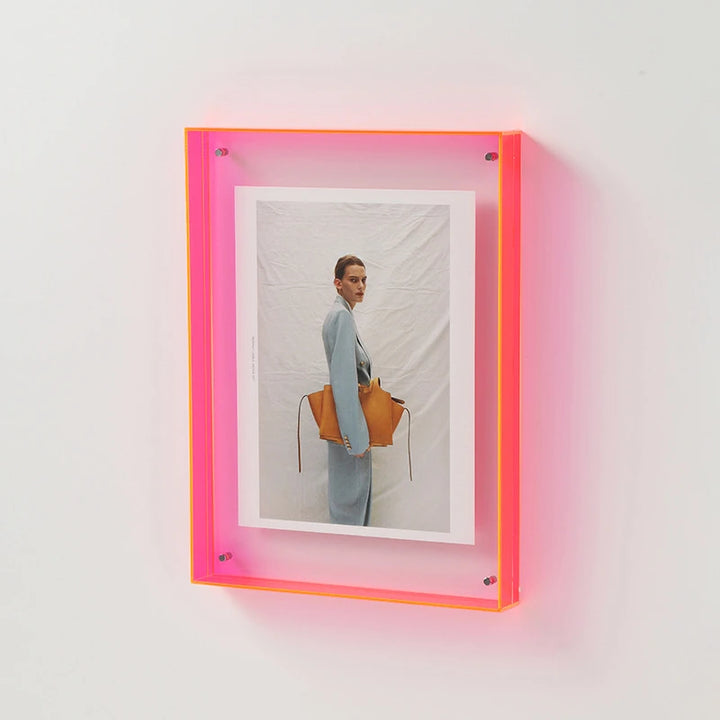 Prism | Double-Sided Acrylic Floating Photo Frame – Colored Picture Frame