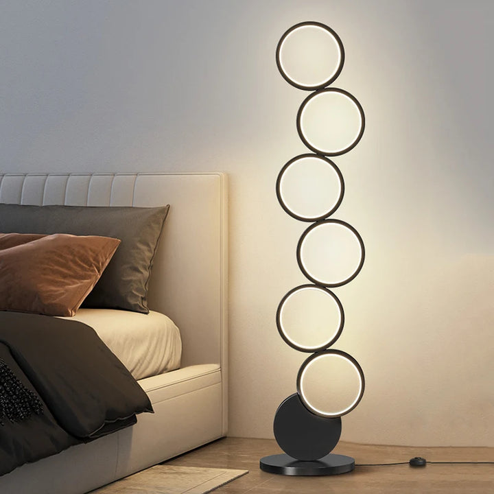 Cirello | Dimmable Circle LED Floor Lamp in Contemporary Style