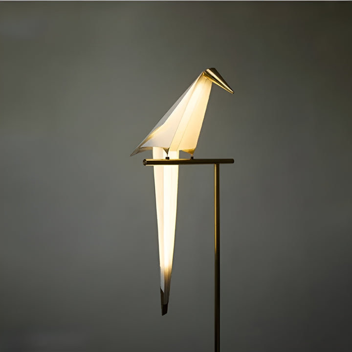 Origami Crane Brass Table & Floor Lamp