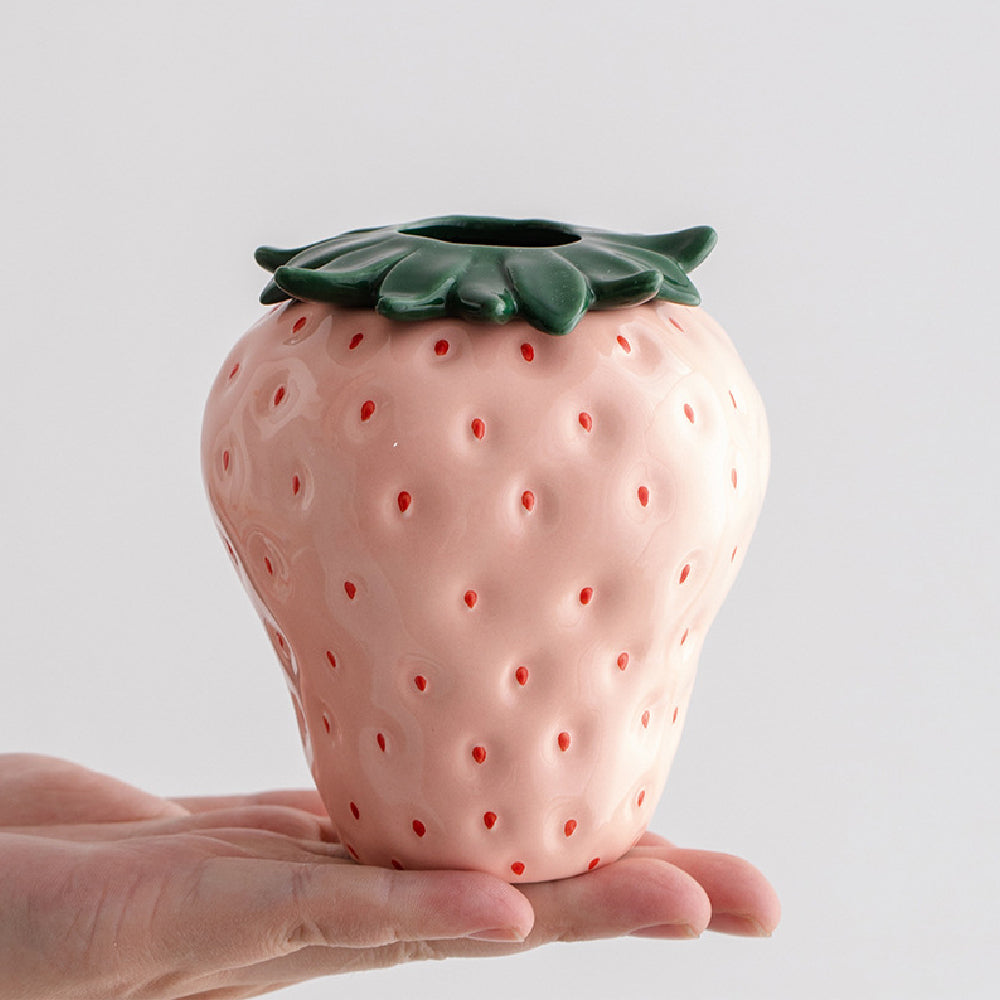 Coquette Strawberry Vase