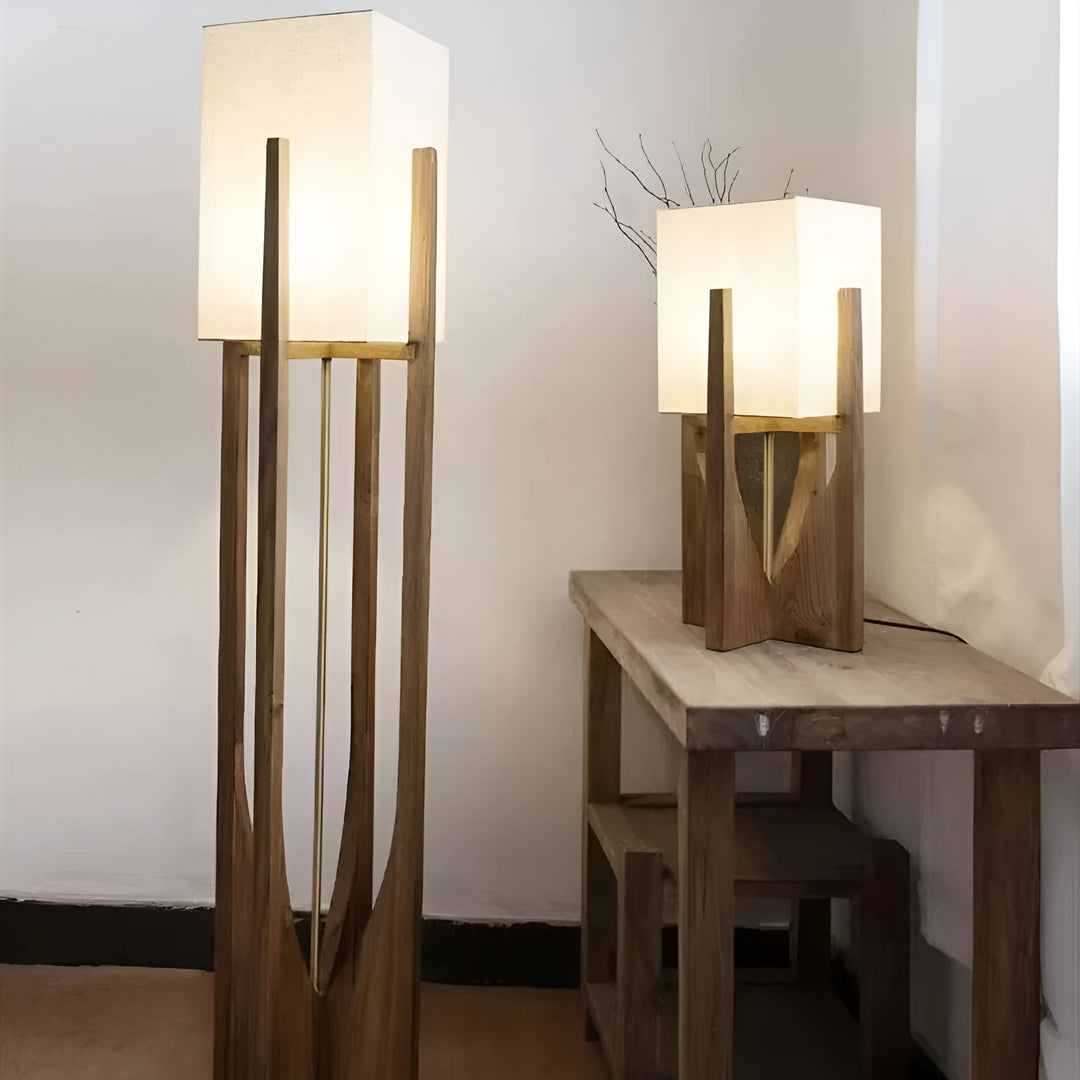 Akari Wood Floor Lamp – Japanese-Style Lantern Light