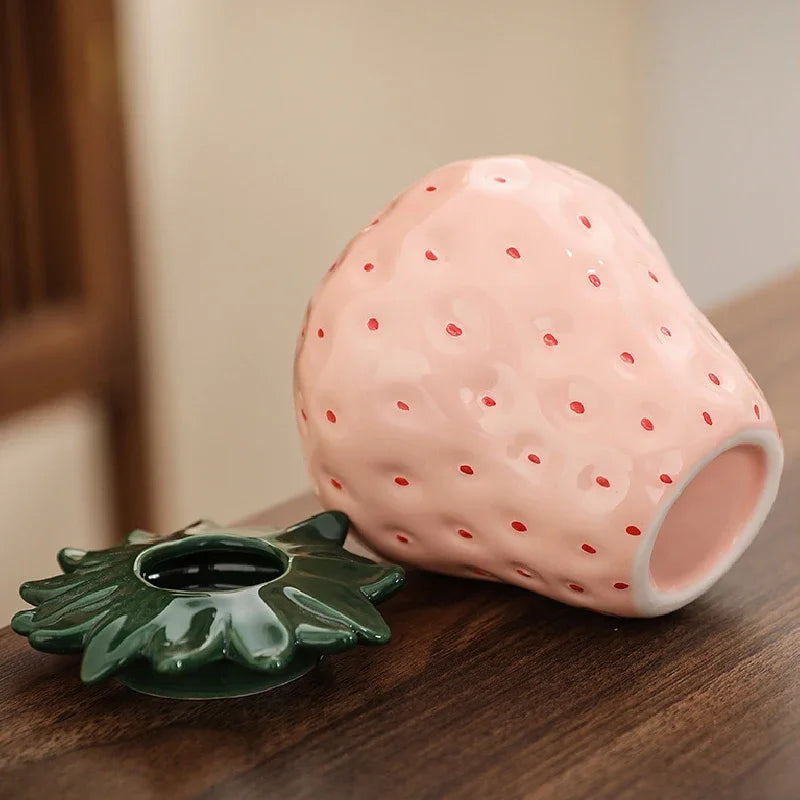 Coquette Strawberry Vase