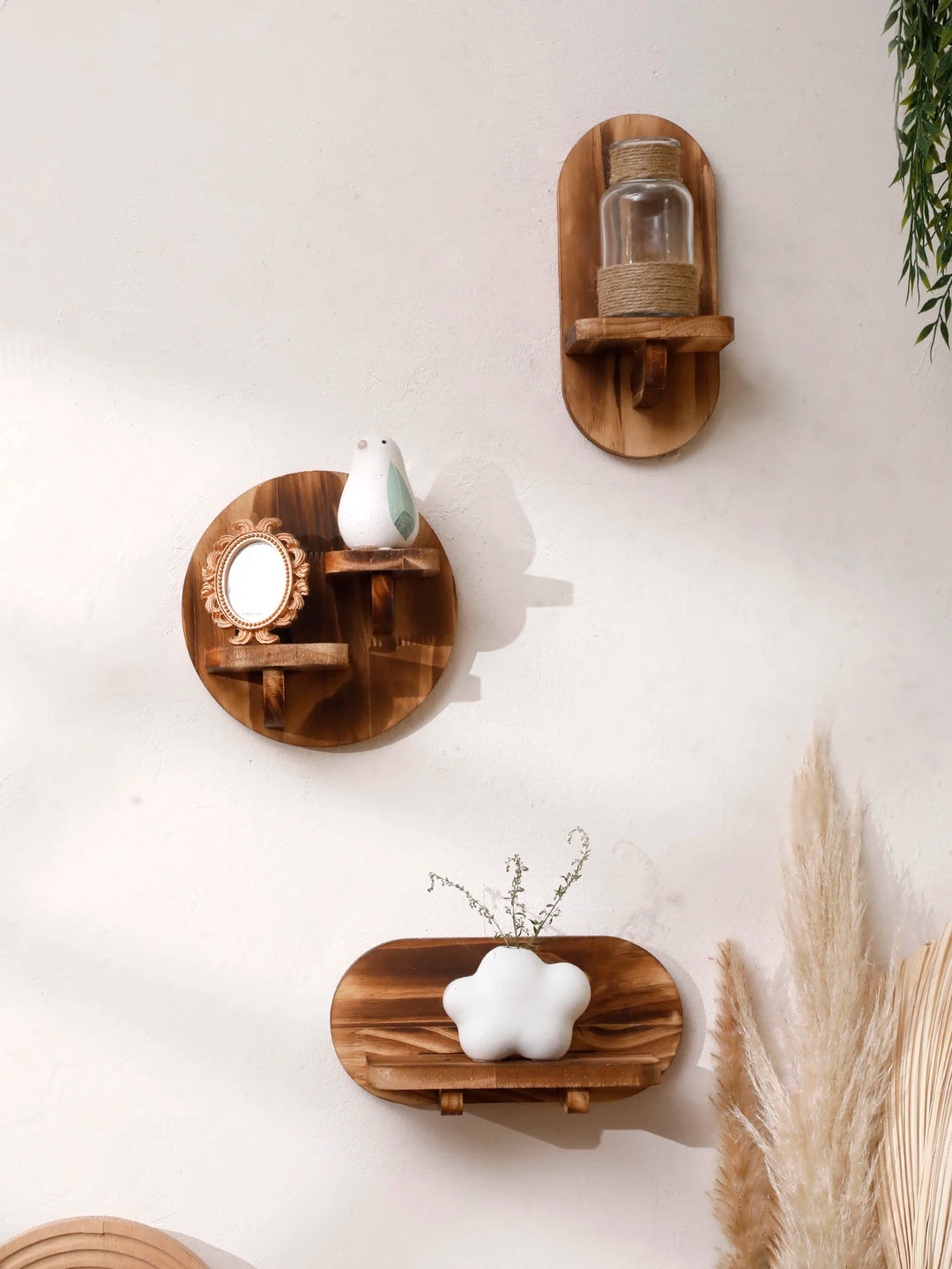 Nest & Harbor Solid Wood Floating Display Shelf