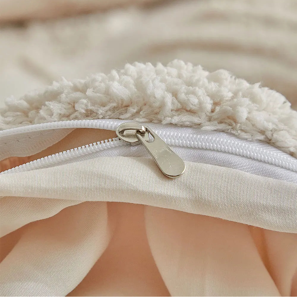 Florin Tufted Duvet Cover Set – Textured Botanical Bedding Collection