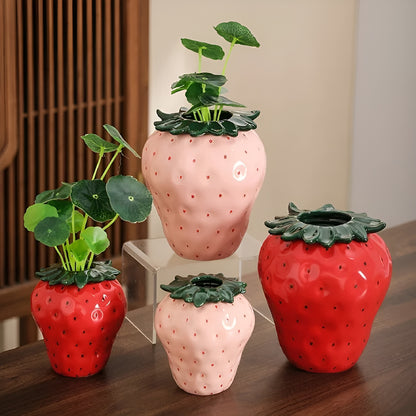 Coquette Strawberry Vase