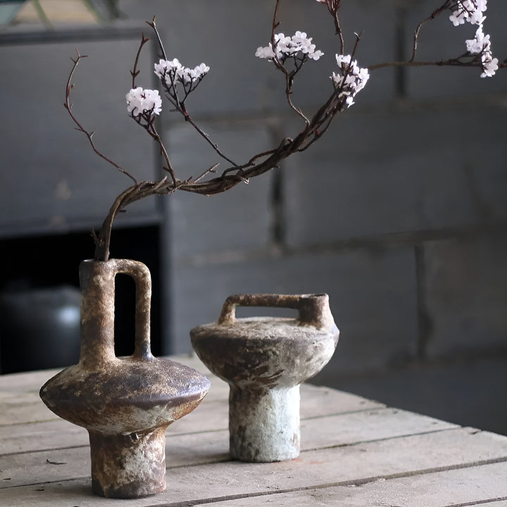 Relic Ceramic Vase | Rustic Antique-Style Dried Flower Vase