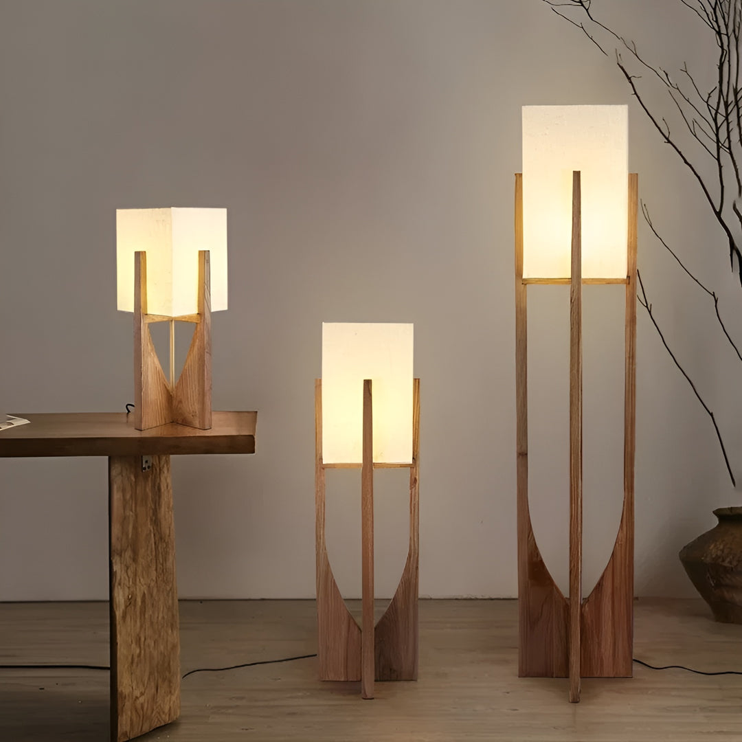 Akari Wood Floor Lamp – Japanese-Style Lantern Light