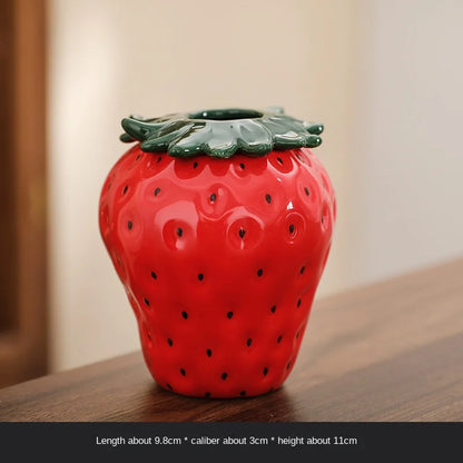 Coquette Strawberry Vase