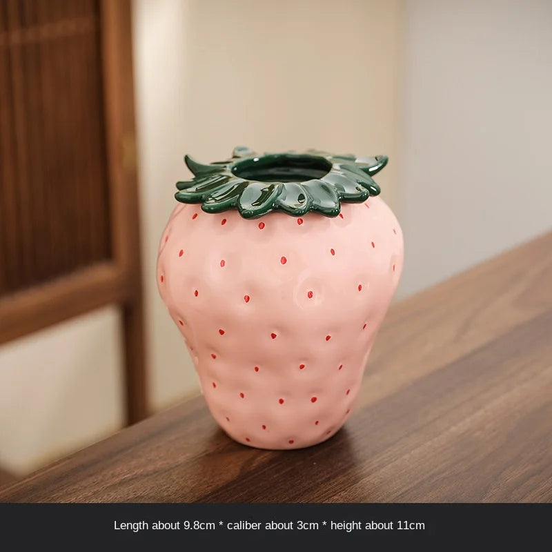 Coquette Strawberry Vase