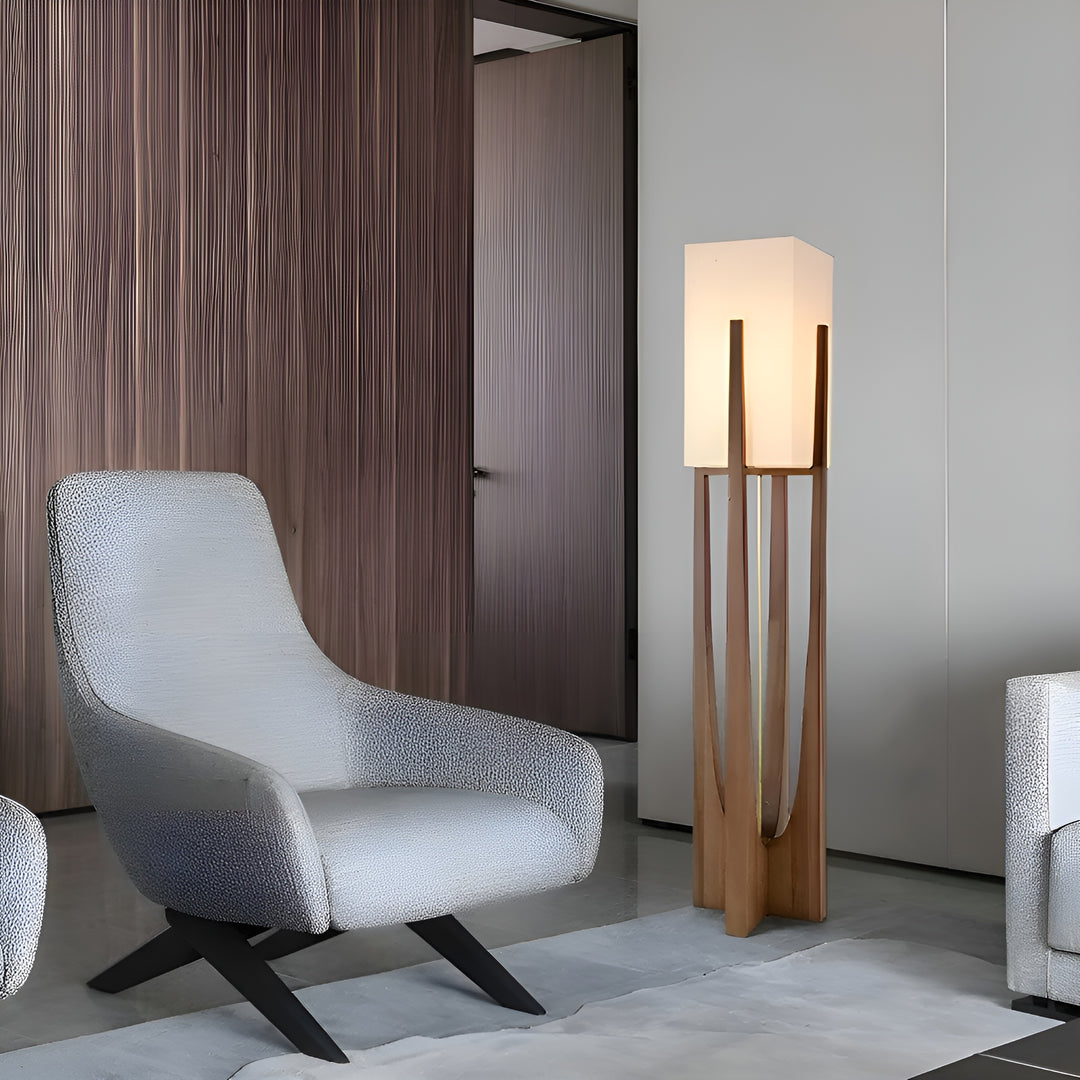 Akari Wood Floor Lamp – Japanese-Style Lantern Light